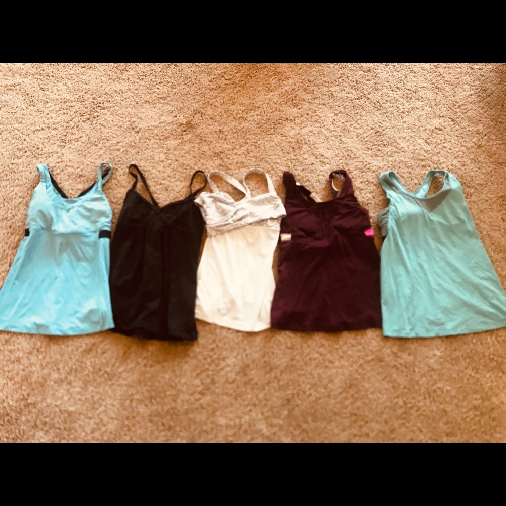 Large lot of lululemon tanks size 6